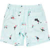 Short Sundays Layback Bleu menthe