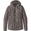 Manteau à capuchon Micro Puff Gris plume