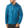 Manteau à capuchon Micro Puff Bleu Balkans