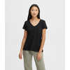 T-shirt Classic à encolure en V Noir