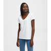 T-shirt Classic à encolure en V Blanc