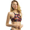 Haut de bikini Amber Été exotique/Sauge