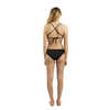 Haut de bikini Jade Noir côtelé