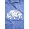 T-shirt Wild And Free Bleu ombragé