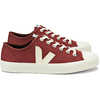Chaussures en toile de coton biologique Wata Vegan Toile/Pierre marsala