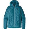 Manteau à capuchon Micro Puff Bleu Mako