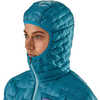 Manteau à capuchon Micro Puff Bleu Mako