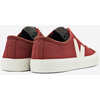 Chaussures en toile de coton biologique Wata Vegan Toile/Pierre marsala