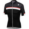 Maillot Pista Noir/Blanc/Rouge