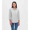 Chemise à manches longues Lifestyle Rayures brindilles lin-fonte
