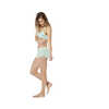 Haut de bikini Catalina Palmes blanches