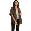 Poncho Crescent Nouveau taupe vert chiné