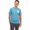 T-shirt Bottle Source Bleu orage chiné/Blanc TNF/Illustration Doin It