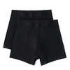 Caleçon boxeur en coton biologique (paquet de 2) Noir