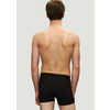 Caleçon boxeur en coton biologique (paquet de 2) Noir
