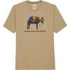 T-shirt Bottle Source Brun varech chiné/Noir TNF/Illustration âne