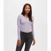 Chandail en coton biologique Violet cendré