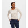 Chandail en coton biologique Lin/Rayures Sazl Croisé