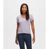 T-shirt Classic à encolure en V Violet cendré