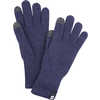 Sous-gants en laine mérinos Bleu minuit chiné
