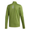 Maillot à demi-glissière Own the Run Olive technologie