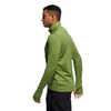Maillot à demi-glissière Own the Run Olive technologie