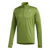 Maillot à demi-glissière Own the Run Olive technologie