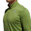 Maillot à demi-glissière Own the Run Olive technologie