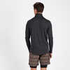 Maillot à demi-glissière Ease Performance Charbon de bois chiné