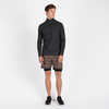 Maillot à demi-glissière Ease Performance Charbon de bois chiné