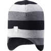 Tuque Huurre en laine mérinos doublée de polaire Black Stripes