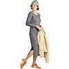 Robe midi Montclair Charbon de bois chiné