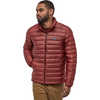 Manteau Down Sweater Rouge oxyde