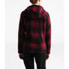 Chandail à capuchon et imprimé Crescent Motif petits carreaux ombre rouge TNF