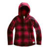Chandail à capuchon et imprimé Crescent Motif petits carreaux ombre rouge TNF