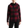 Chandail à capuchon et imprimé Crescent Motif petits carreaux ombre rouge TNF