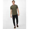 T-shirt Peace Tree Vert nuit olive chiné
