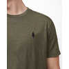 T-shirt Peace Tree Vert nuit olive chiné
