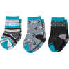Trio de chaussettes pour bébés Noir