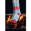 Chaussettes de ski pour enfants The Candy Man Bleu vitré